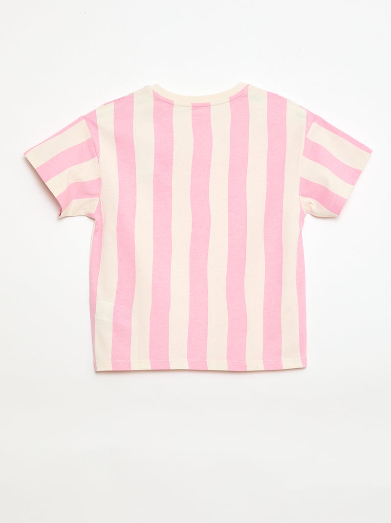 T-shirt - Grafik Edition Rose - Kiabi