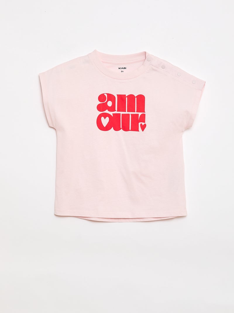 T-shirt - Makkelijk aan te trekken collectie Rose - Kiabi
