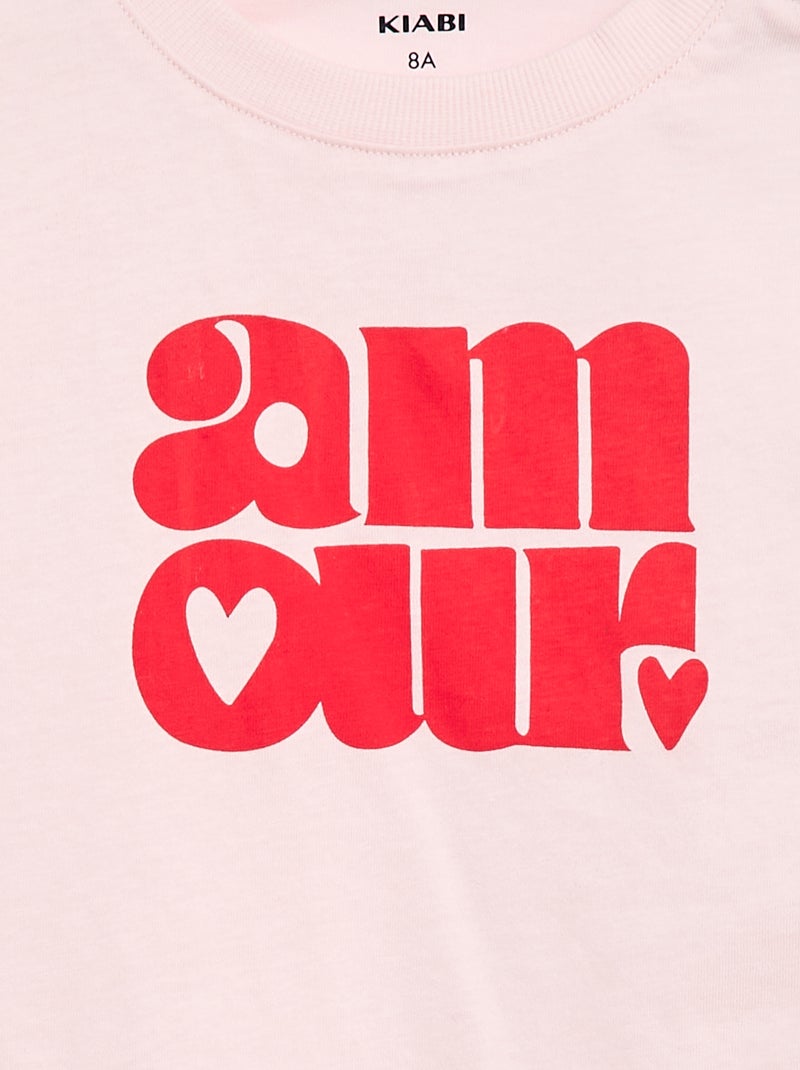 T-shirt - Makkelijk aan te trekken collectie Rose - Kiabi