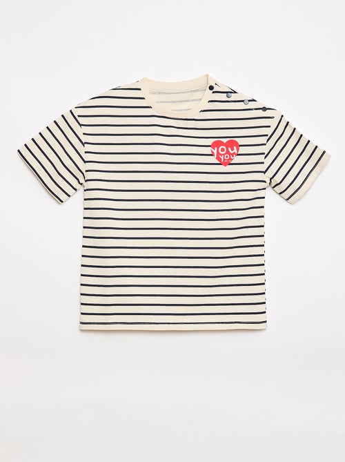 T-shirt - Makkelijk aan te trekken collectie - Kiabi