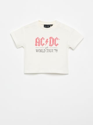 T-shirt 'AC DC' met korte mouwen