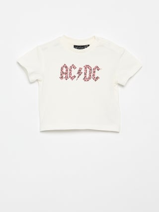 T-shirt 'AC DC' met korte mouwen
