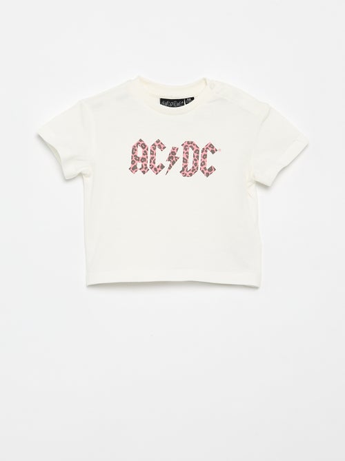 T-shirt 'AC DC' met korte mouwen - Kiabi