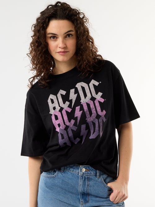 T-shirt 'AC/DC' met korte mouwen - Kiabi