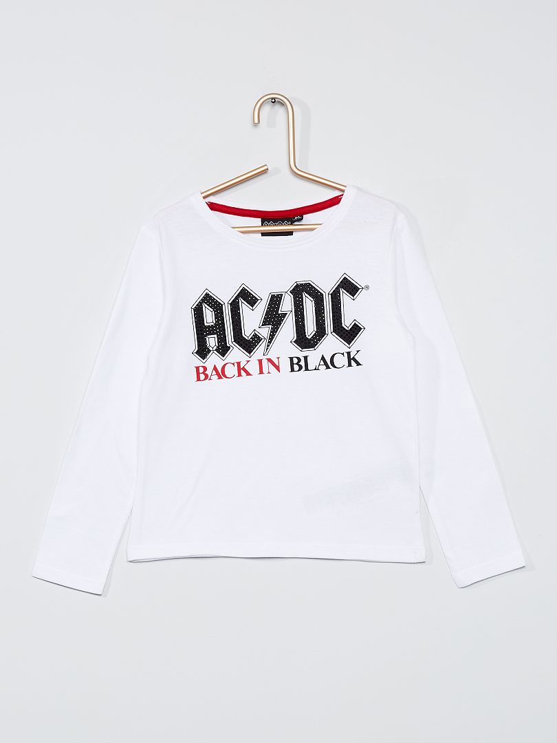 T-shirt 'AC/DC' sneeuw wit - Kiabi