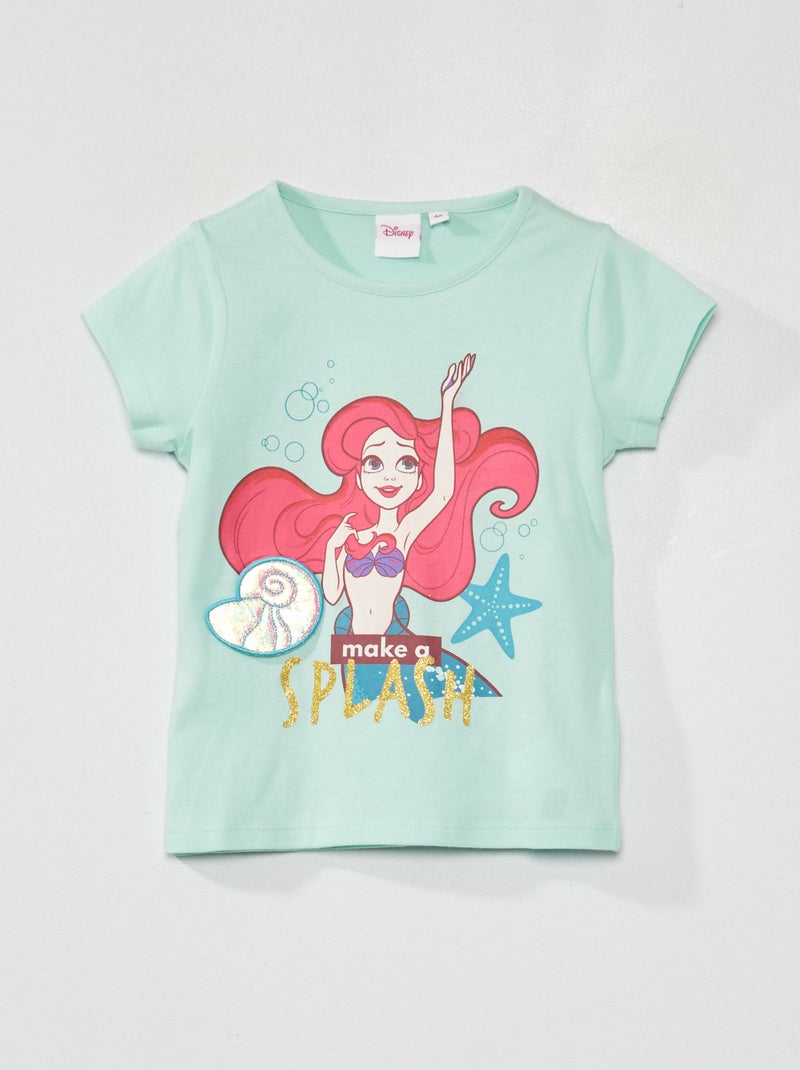 T-shirt 'Ariël, de kleine zeemeermin' 'Disney' BLAUW - Kiabi