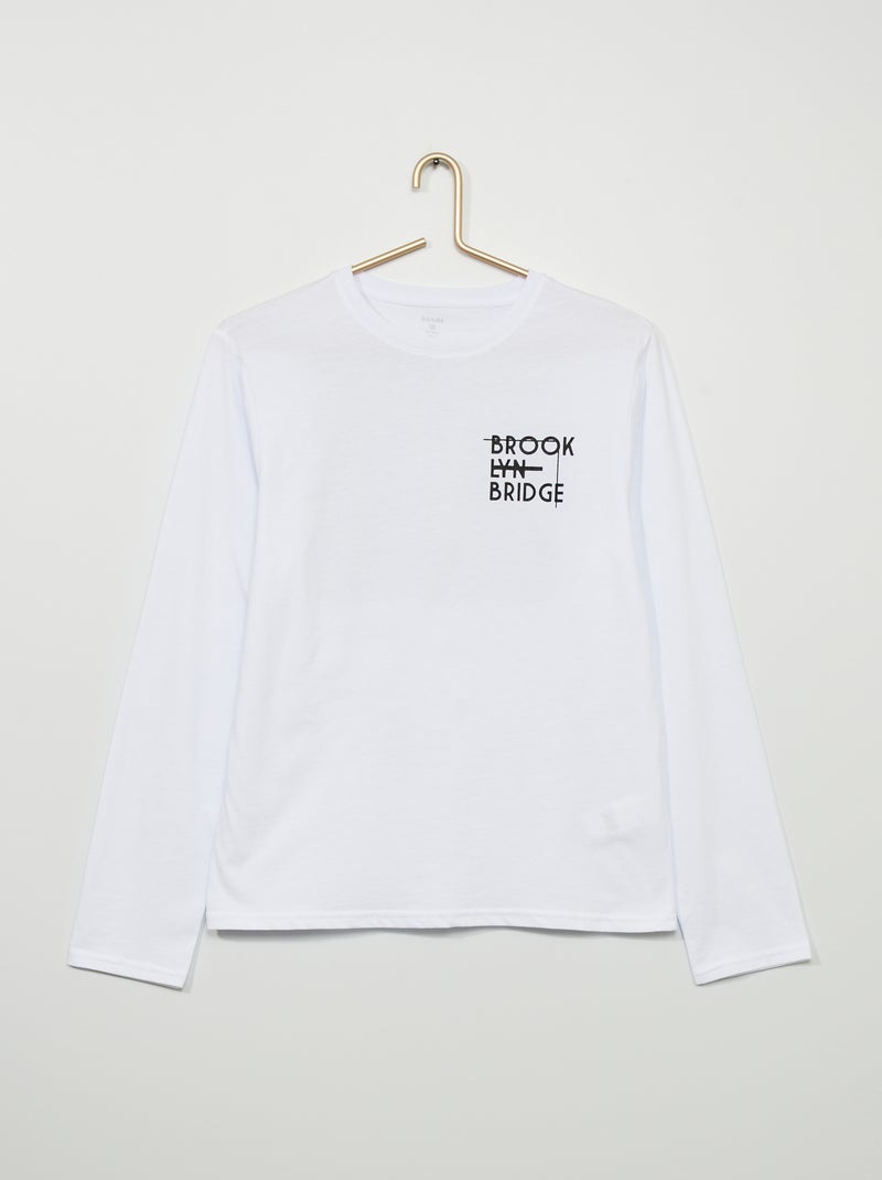 T-shirt 'Brooklyn' WIT - Kiabi