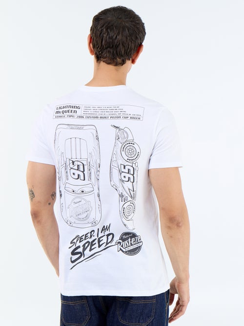 T-shirt 'Cars' 'Disney' 'Pixar' voor- en achterkant - Kiabi