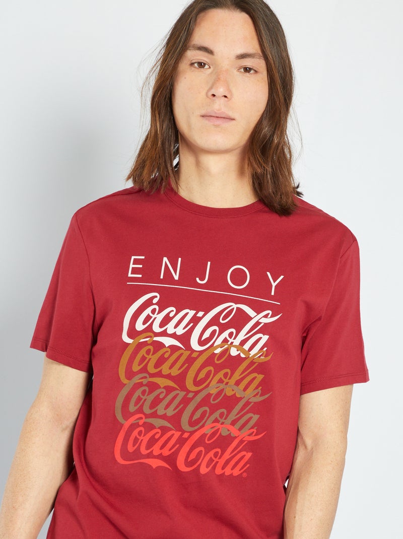 T-shirt 'Coca-Cola' ROOD - Kiabi