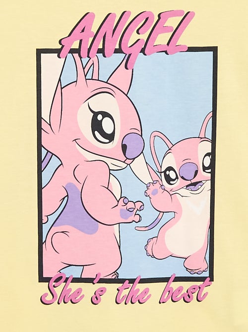 T-shirt 'Disney' 'Angel' van effen katoen - Kiabi