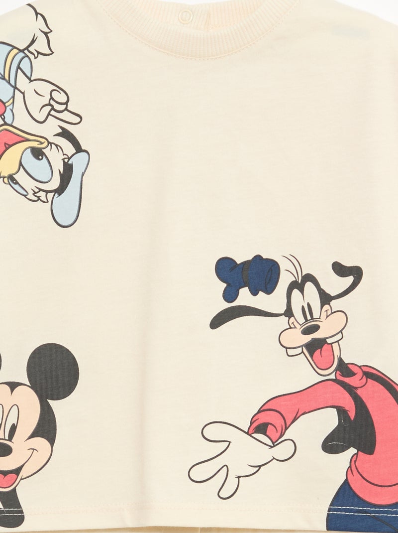 T-shirt 'Disney' met korte mouwen Beige - Kiabi