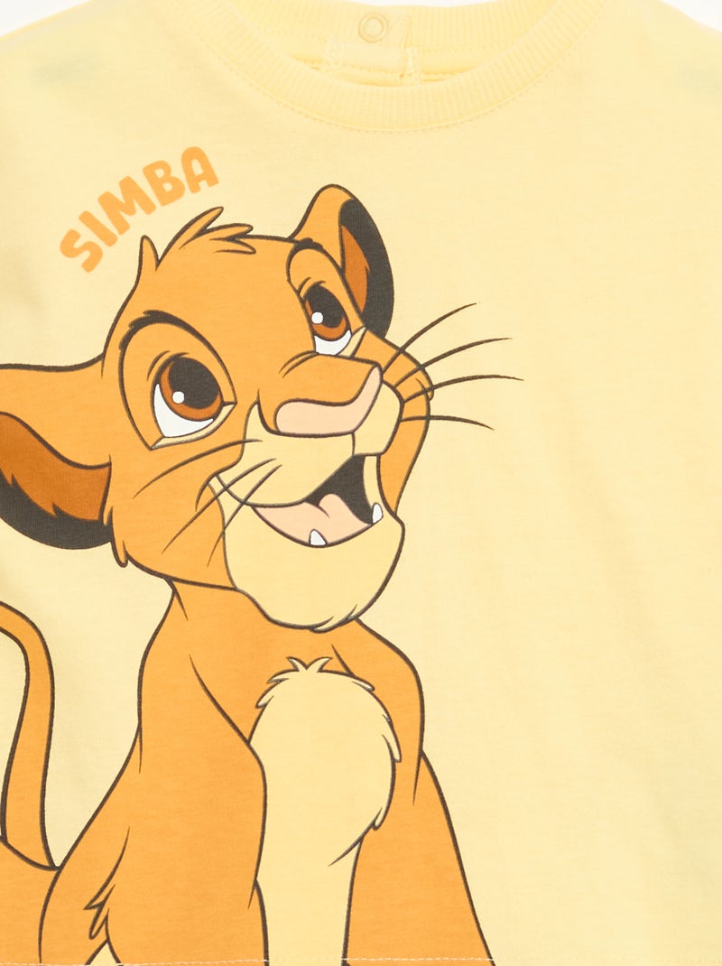 T-shirt 'Disney' met korte mouwen Geel - Kiabi