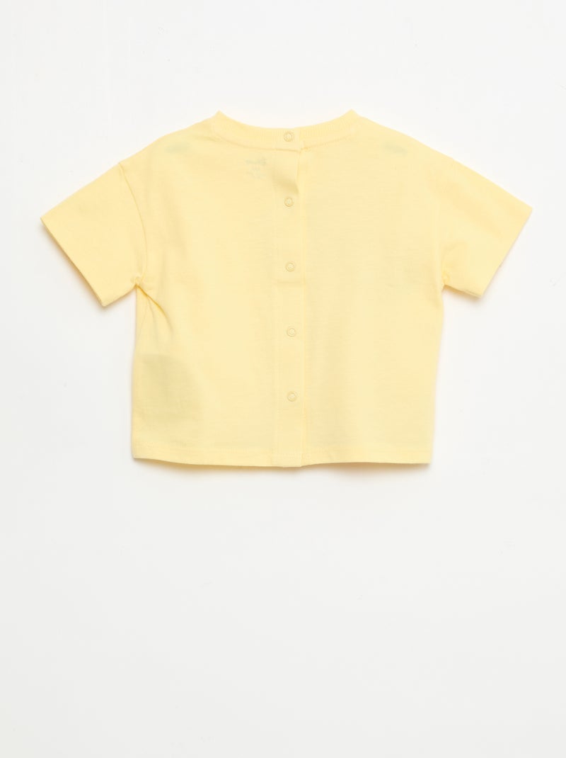 T-shirt 'Disney' met korte mouwen Geel - Kiabi