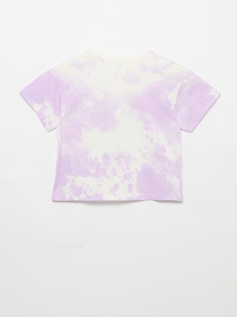 T-shirt 'Disney' met korte mouwen Paars - Kiabi
