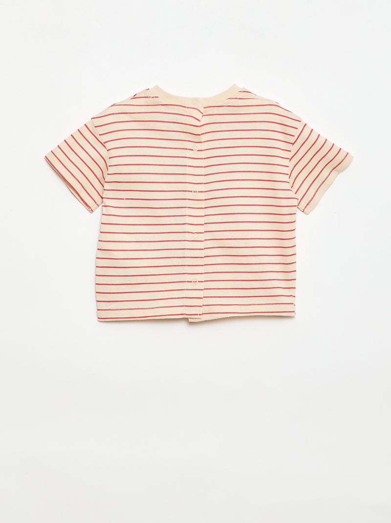 T-shirt 'Disney' met korte mouwen Rood - Kiabi