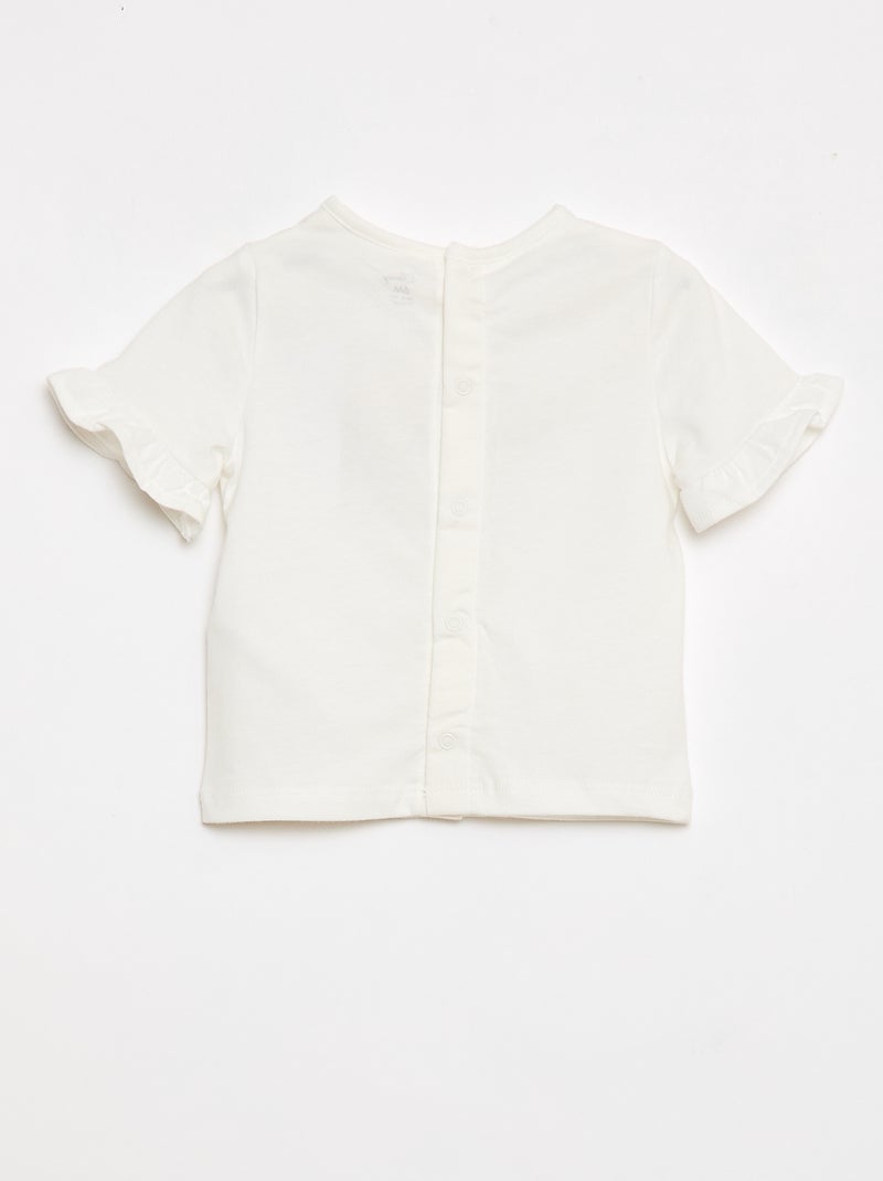 T-shirt 'Disney' met korte mouwen Wit - Kiabi