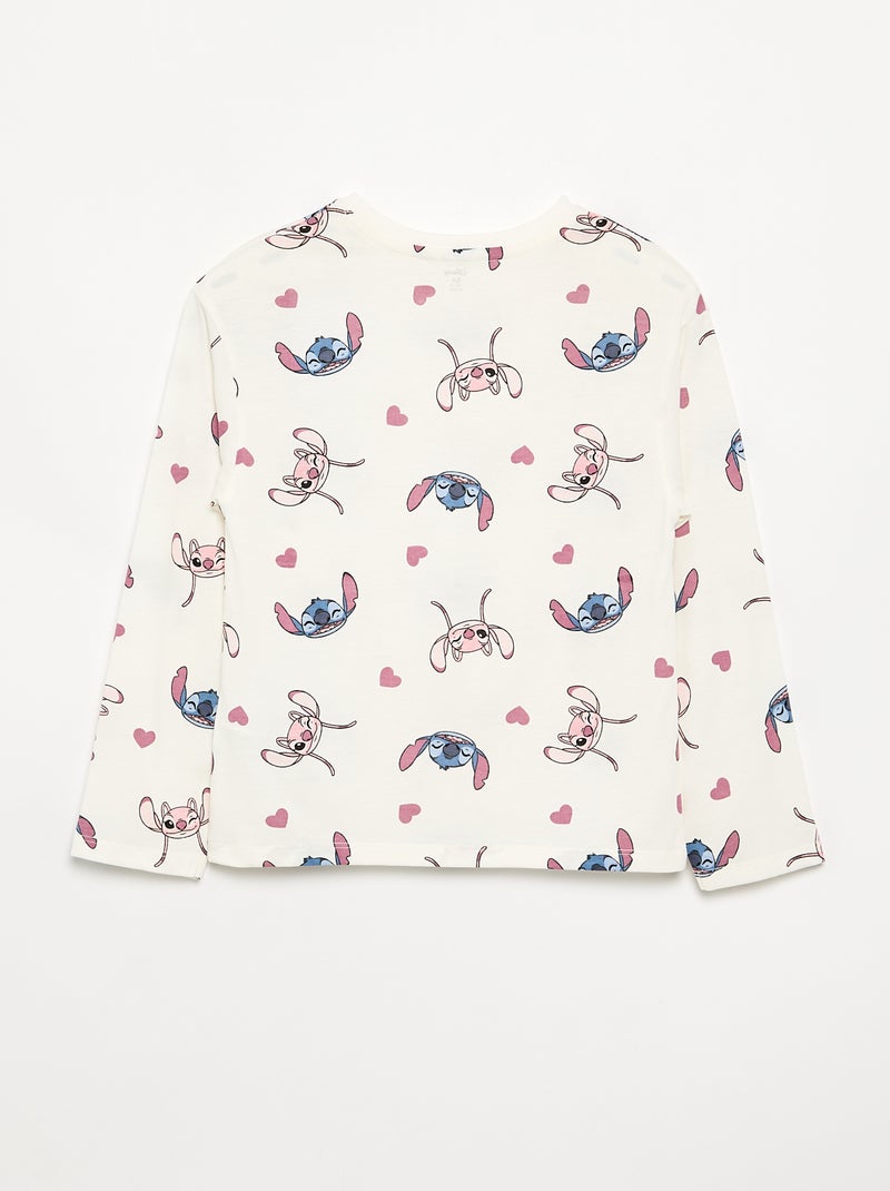 T-shirt 'Disney' met lange mouwen Wit - Kiabi