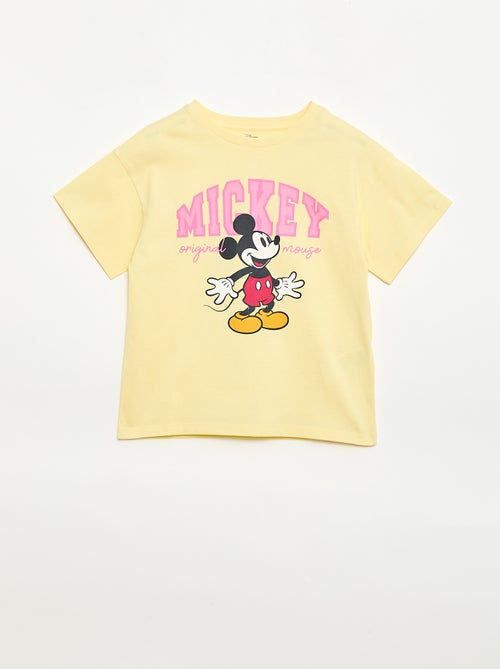 T-shirt 'Disney' 'Mickey' van effen katoen - Kiabi