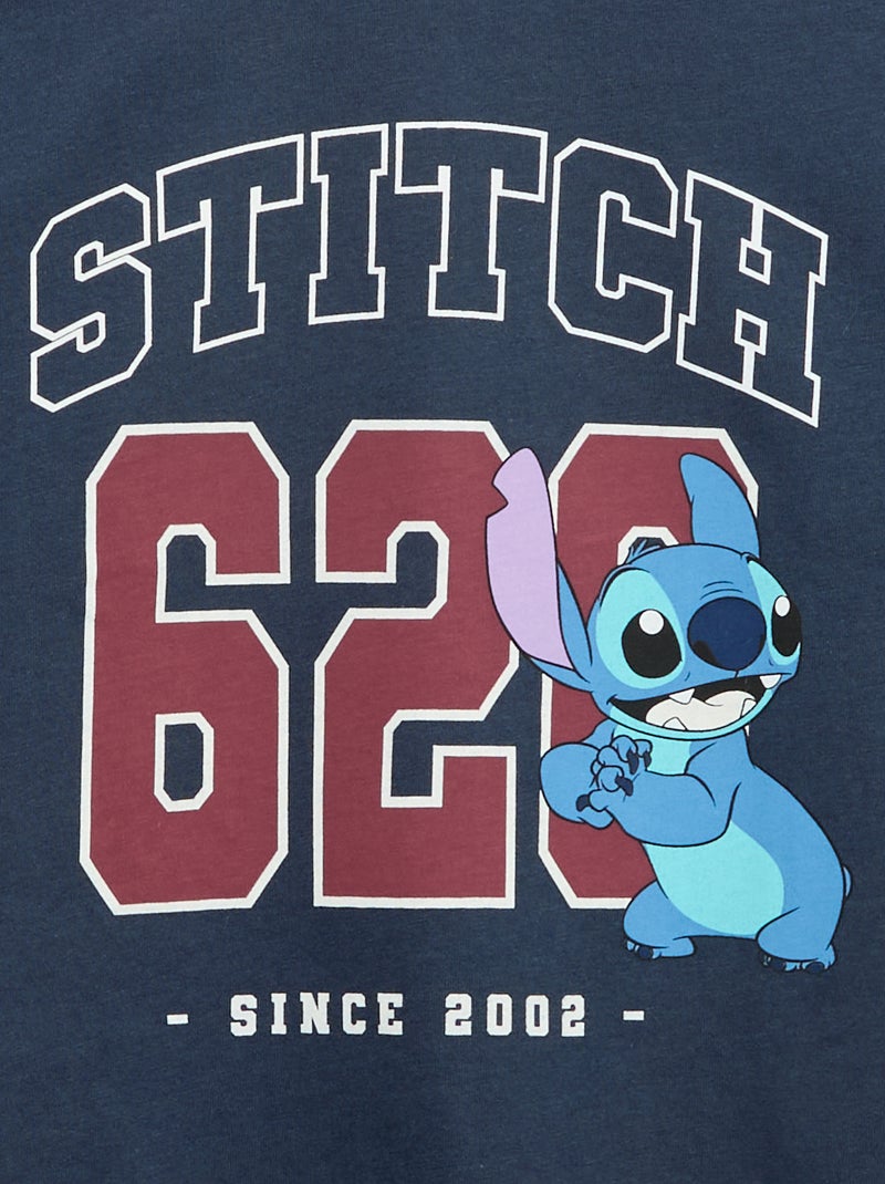 T-shirt 'Disney' 'Stitch' met korte mouwen Blauw - Kiabi
