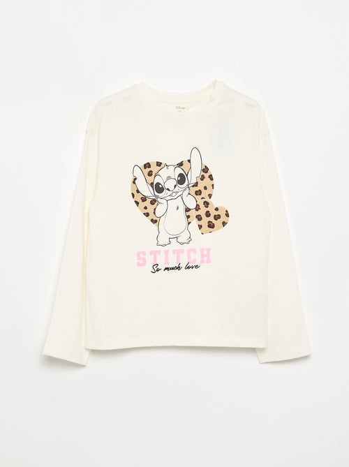 T-shirt 'Disney' 'Stitch' met lange mouwen - Kiabi