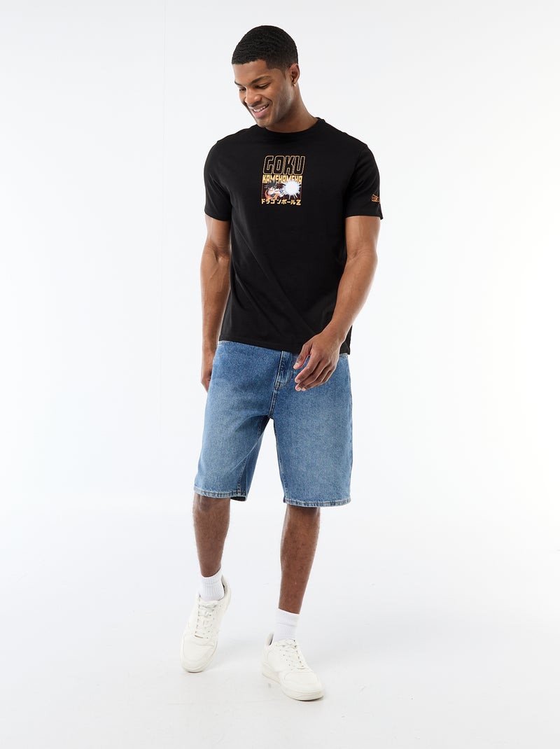 T-shirt 'Dragon Ball' 'Goku' met korte mouwen Zwart - Kiabi
