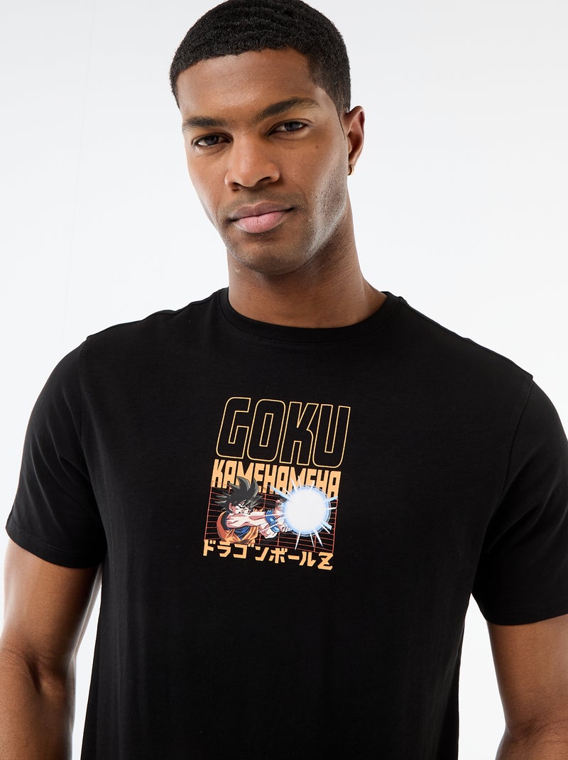 T-shirt 'Dragon Ball' 'Goku' met korte mouwen Zwart - Kiabi