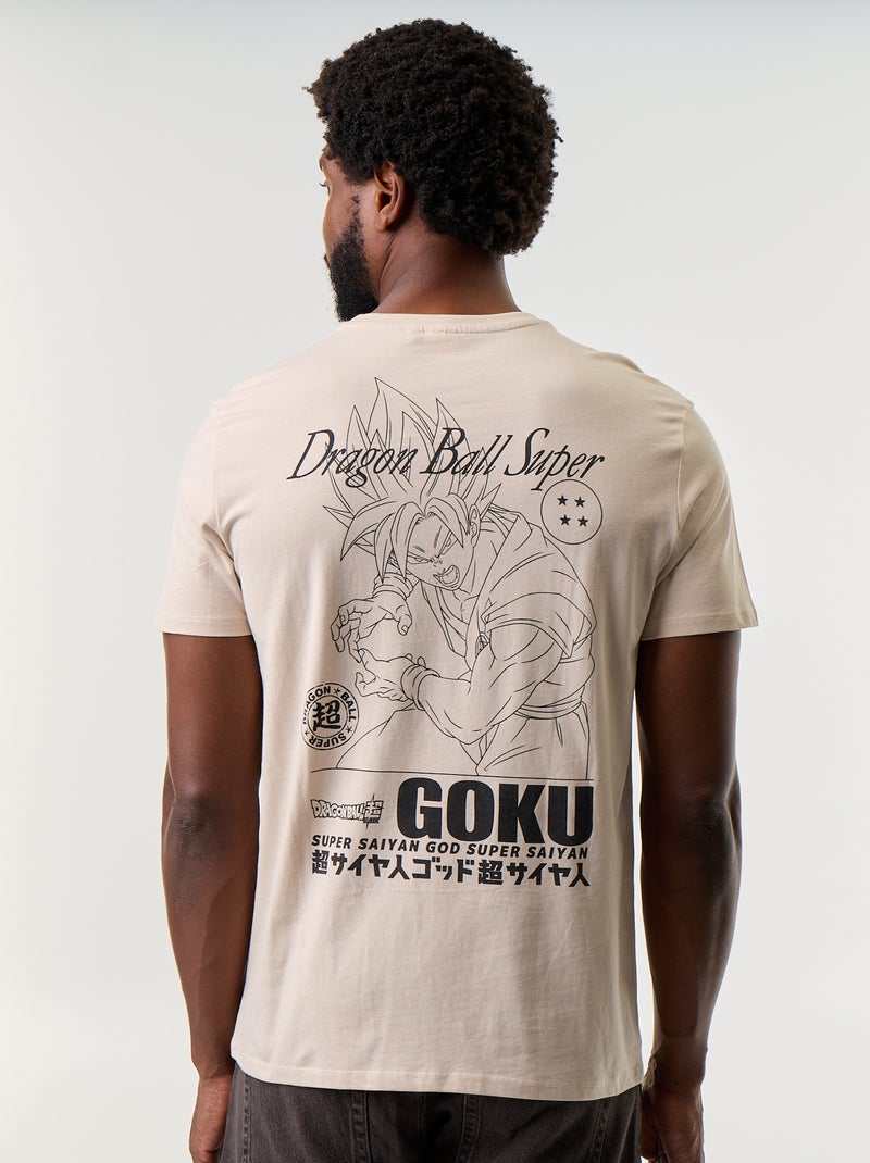 T-shirt 'Dragon Ball' met korte mouwen Biege - Kiabi