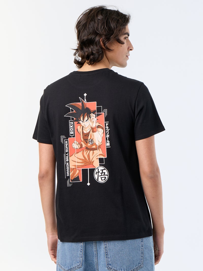T-shirt 'Dragon Ball' met korte mouwen Zwart - Kiabi