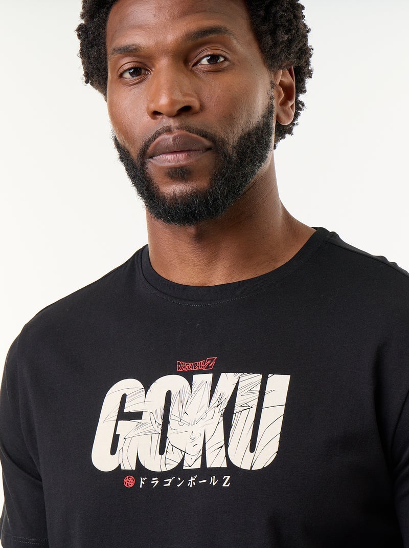 T-shirt 'Dragon Ball' met korte mouwen Zwart - Kiabi