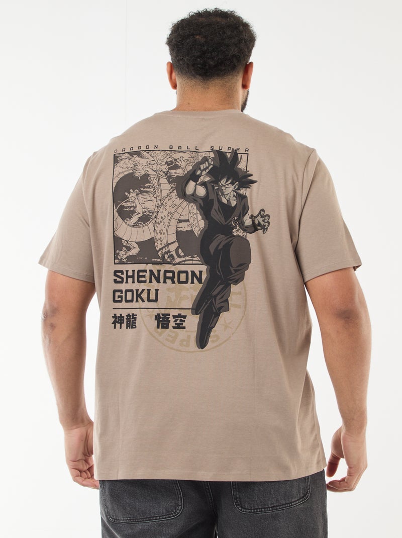 T-shirt 'Dragon Ball Z' met korte mouwen Biege - Kiabi