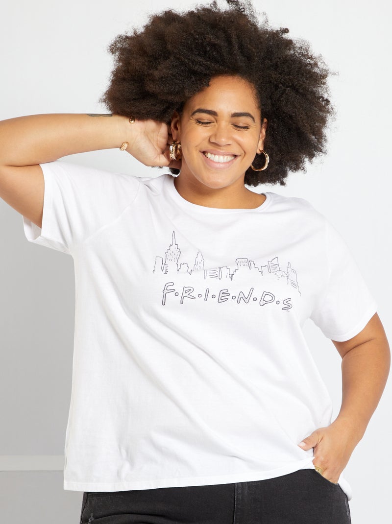 T-shirt 'Friends' wit - Kiabi