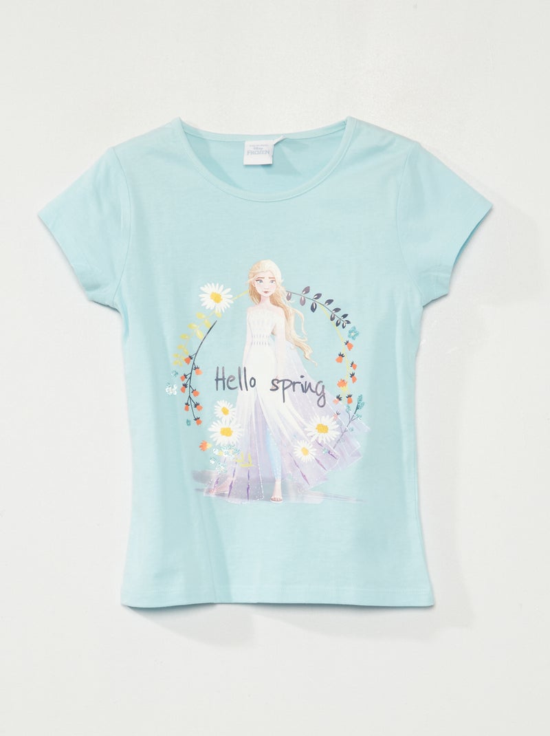 T-shirt 'Frozen' 'Disney' blauw - Kiabi