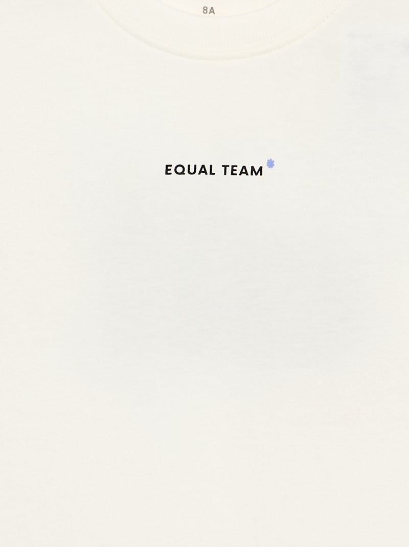T-shirt 'gendergelijkheid' Wit - Kiabi