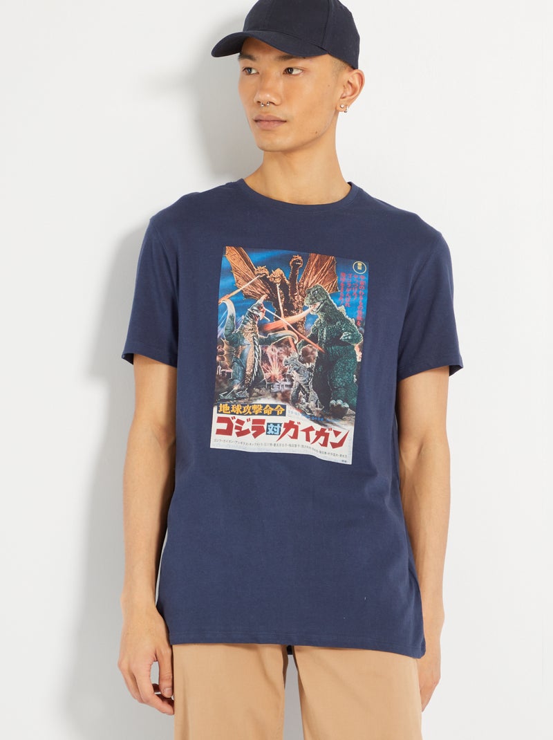 T-shirt 'Godzilla' blauw - Kiabi
