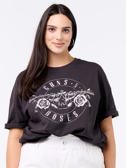 T-shirt 'Guns 'n' Roses' met korte mouwen - Kiabi