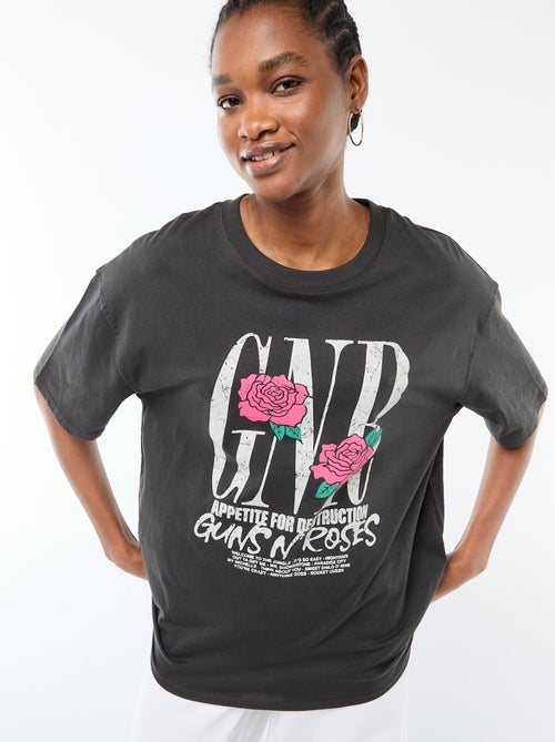 T-shirt 'Guns N'Roses' met korte mouwen - Kiabi