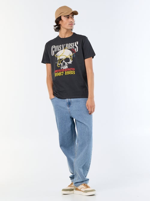 T-shirt 'Guns N'Roses' met korte mouwen - Kiabi T-shirt 'Guns N'Roses' met korte mouwen - Kiabi