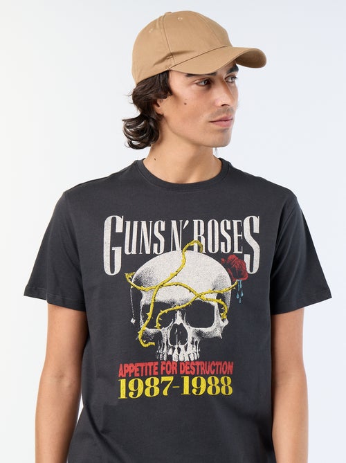 T-shirt 'Guns N'Roses' met korte mouwen - Kiabi T-shirt 'Guns N'Roses' met korte mouwen - Kiabi