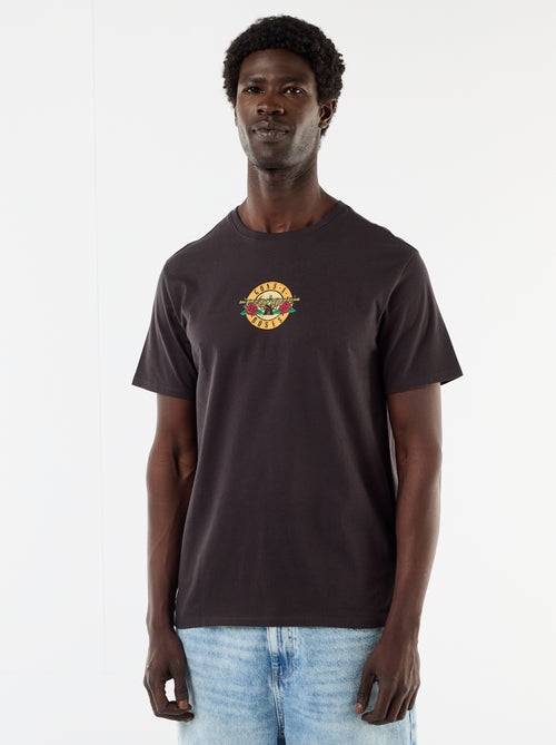 T-shirt 'Guns'N Roses' met korte mouwen - Kiabi
