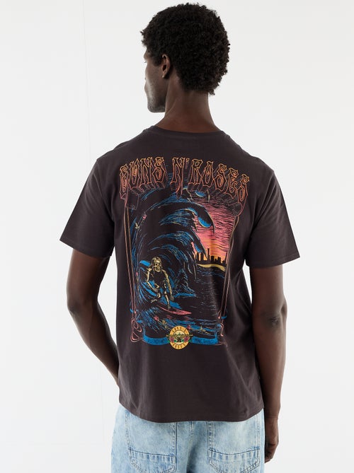 T-shirt 'Guns'N Roses' met korte mouwen - Kiabi