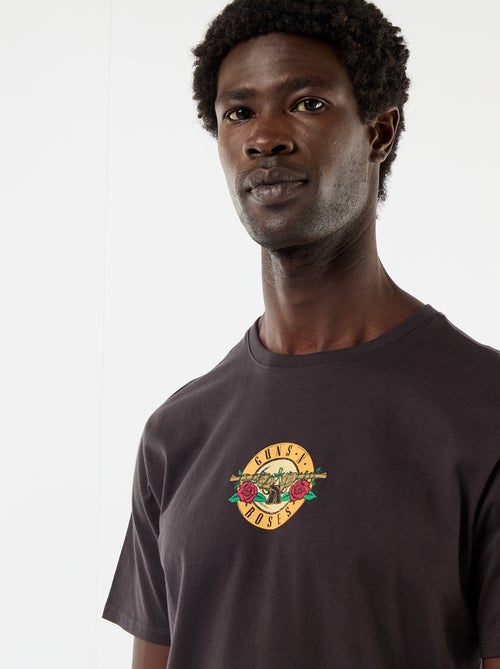 T-shirt 'Guns'N Roses' met korte mouwen - Kiabi