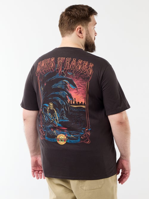 T-shirt 'Guns'N Roses' met korte mouwen - Kiabi
