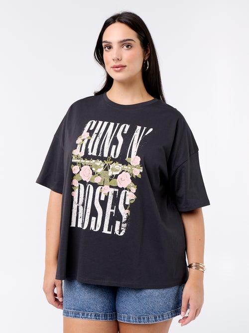 T-shirt 'Guns'n'Roses' met korte mouwen - Kiabi