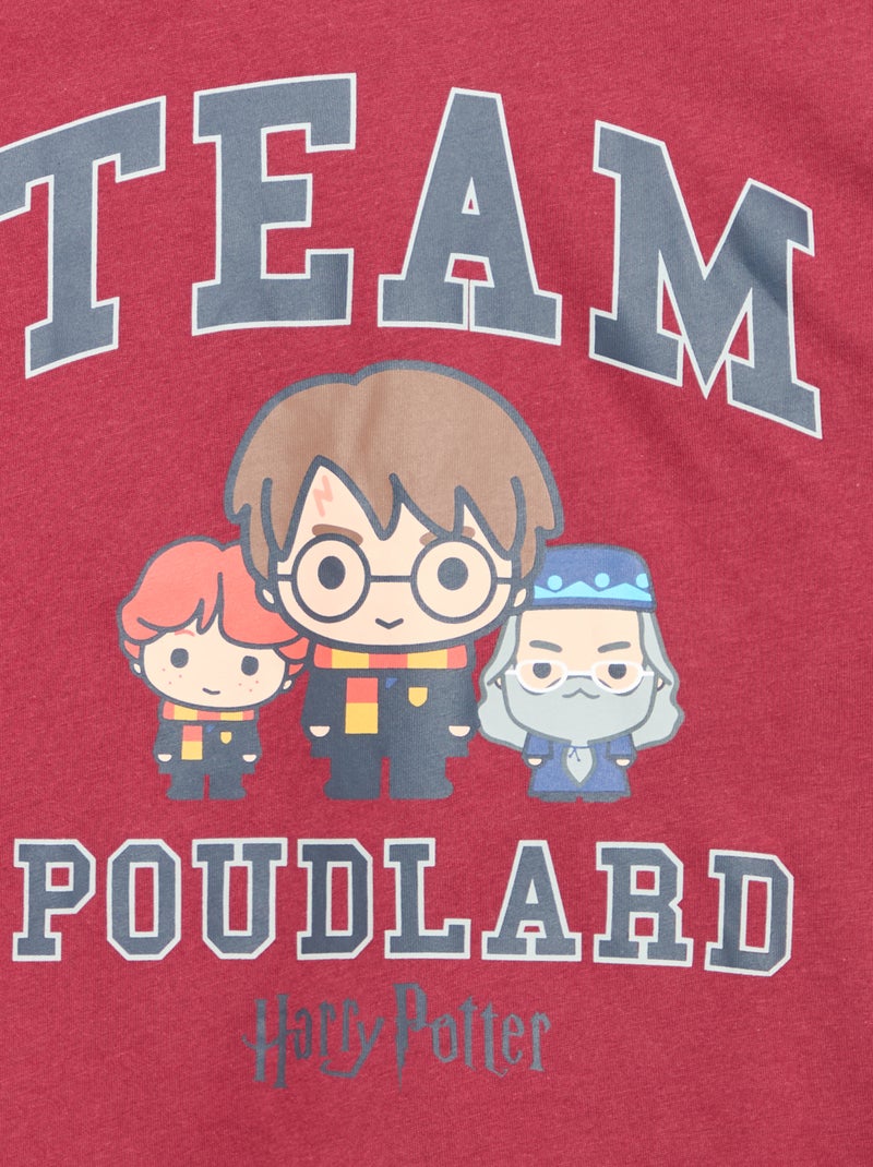 T-shirt 'Harry Potter' met lange mouwen - Kerst Rood - Kiabi