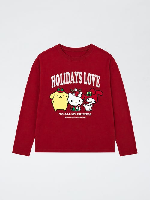 T-shirt 'Hello Kitty' met korte mouwen - Kiabi