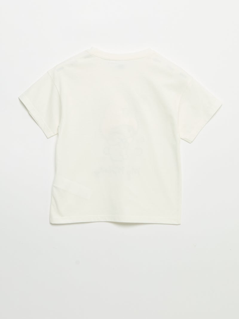 T-shirt 'Hello Kitty' met korte mouwen Wit - Kiabi