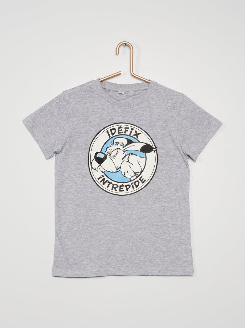 T-shirt 'Idefix' 'Asterix' grijs gemêleerd - Kiabi