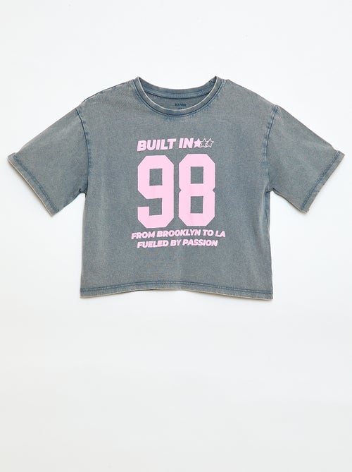 T-shirt in Amerikaanse stijl - Kiabi