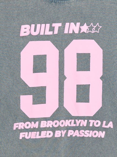 T-shirt in Amerikaanse stijl - Kiabi