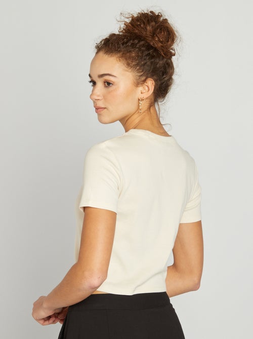 T-shirt in campusstijl - Kiabi